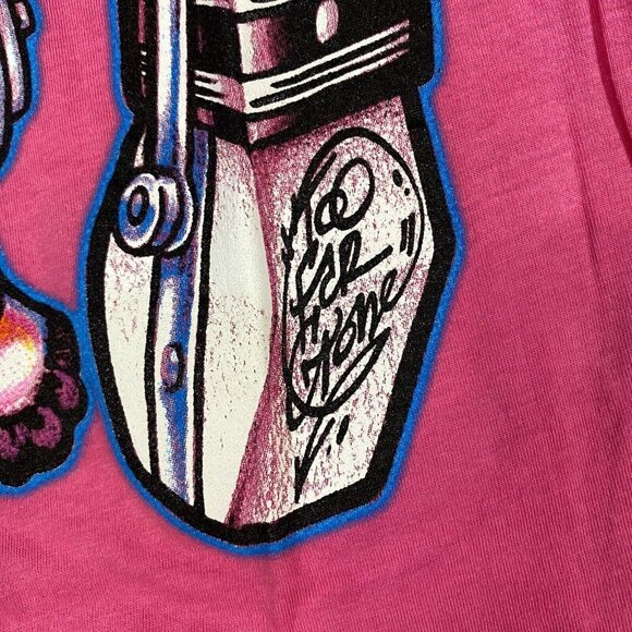 Kelly Bell Band Women's T-shirt M Pink Double Sided Too Far Gone Baltimore - Picture 2 of 7